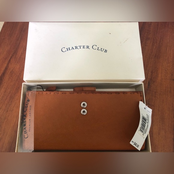 Charter Club Wallet Checkbook Clutch - Picture 5 of 8